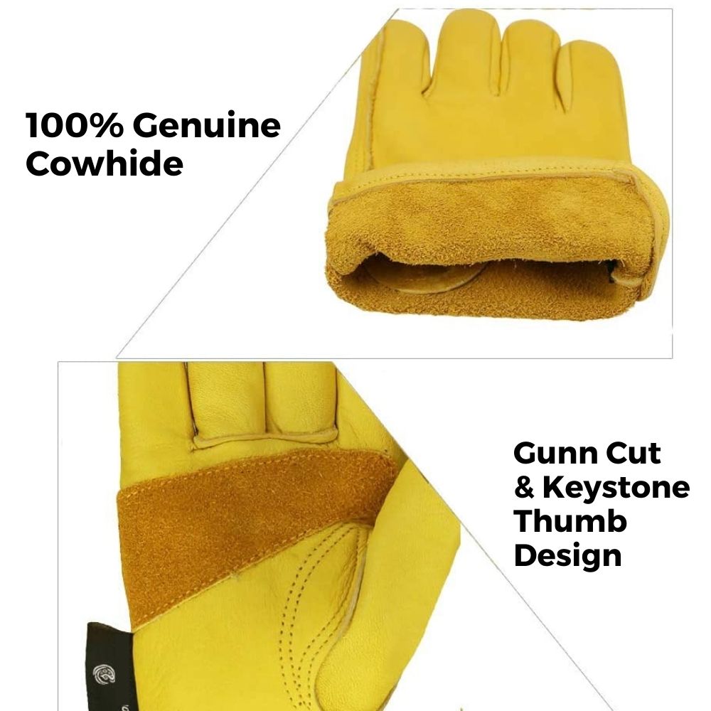 Leather Gardening Gloves: L (Large): image 4