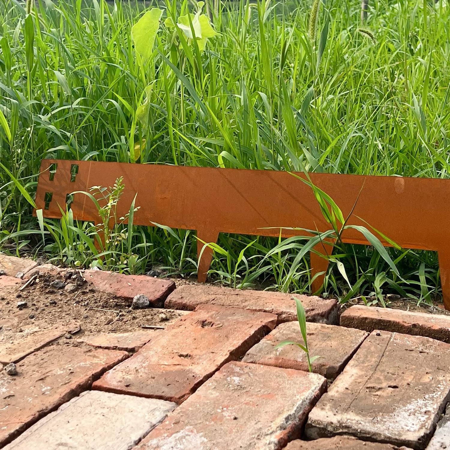 Weathered Steel Garden Edge: 100mm Face Height (per m): image 2
