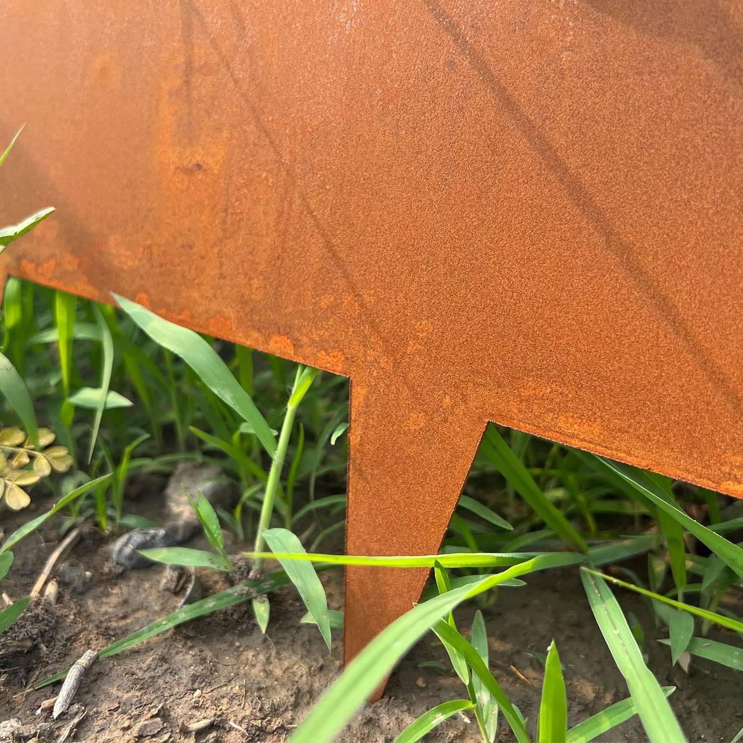 Weathered Steel Garden Edge: 100mm Face Height (per m): image 3