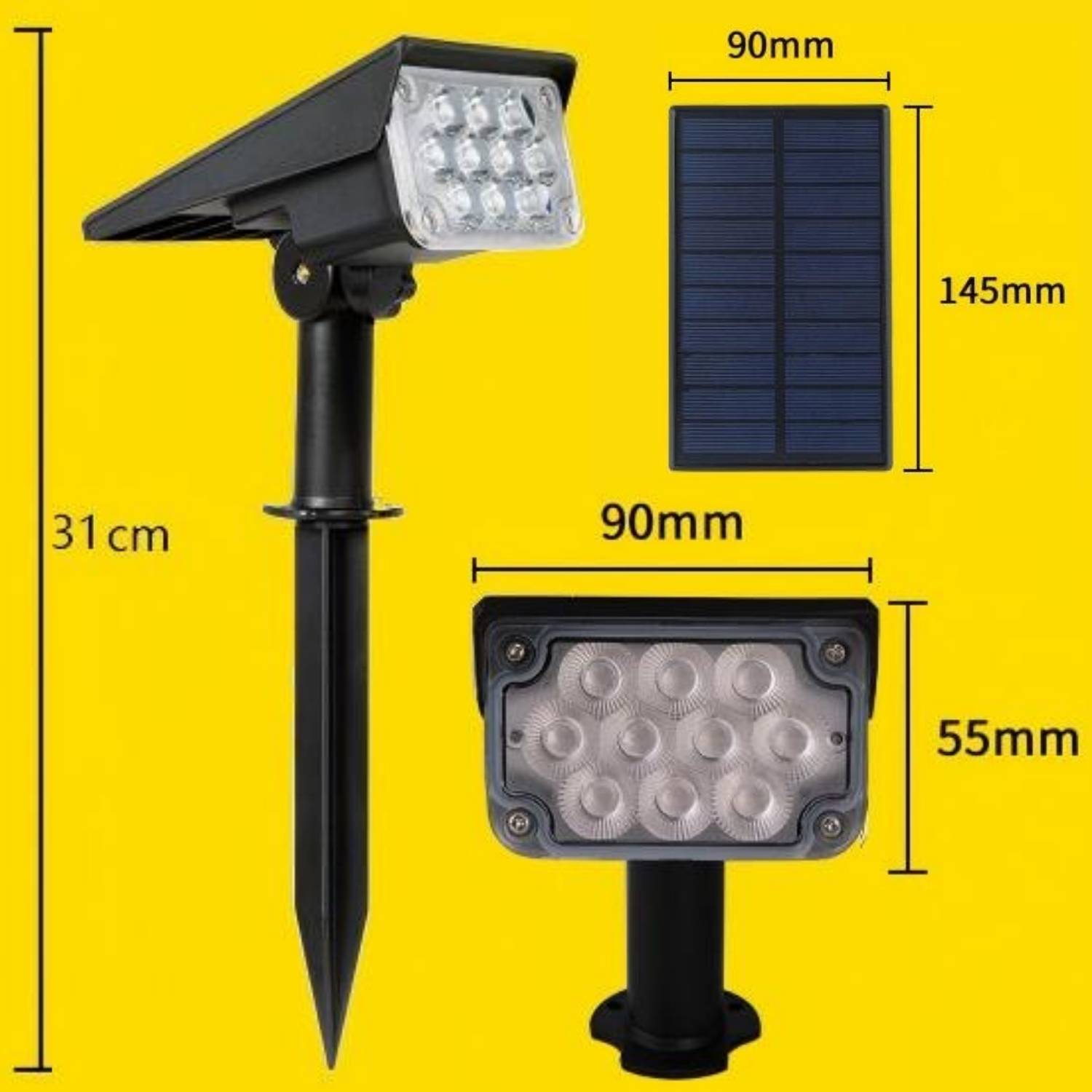 Solar Powered Spotlight: Single: image 3